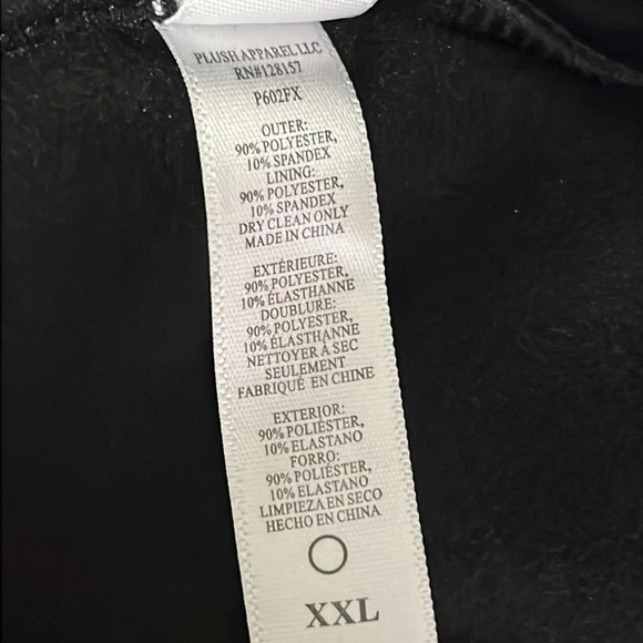 Plush Fleece Lined Liquid Leggings in Black Snake - NEW - Size XXL - Picture 6 of 8